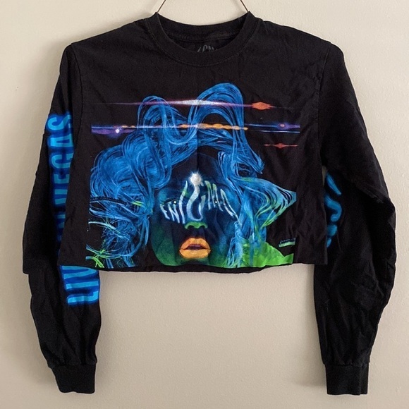 Lady Gaga crop Enigma concert long sleeve tee - Picture 7 of 7